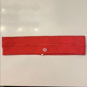 Coral solid lululemon headband